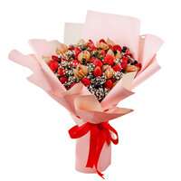 Premium Strawberry & Rose Bouquet